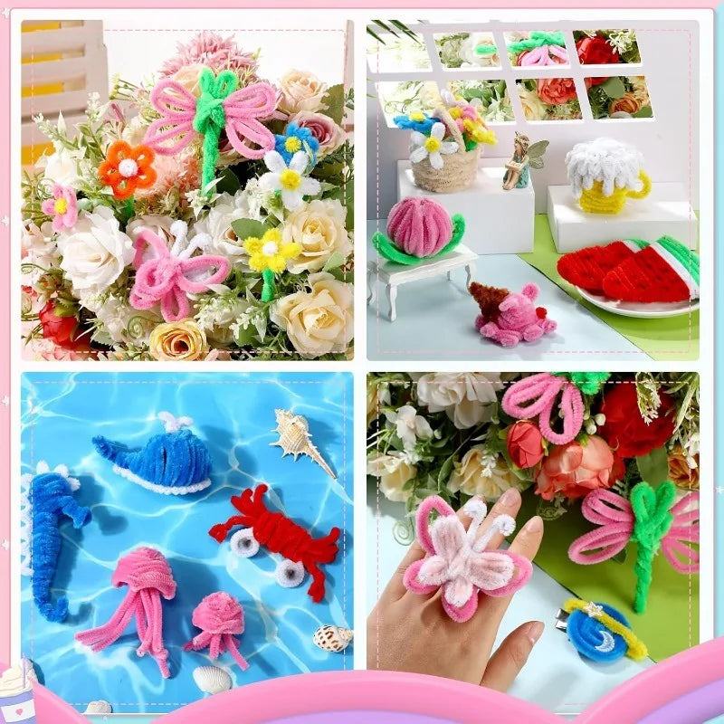 300/10pcs Colorful Chenille Stems