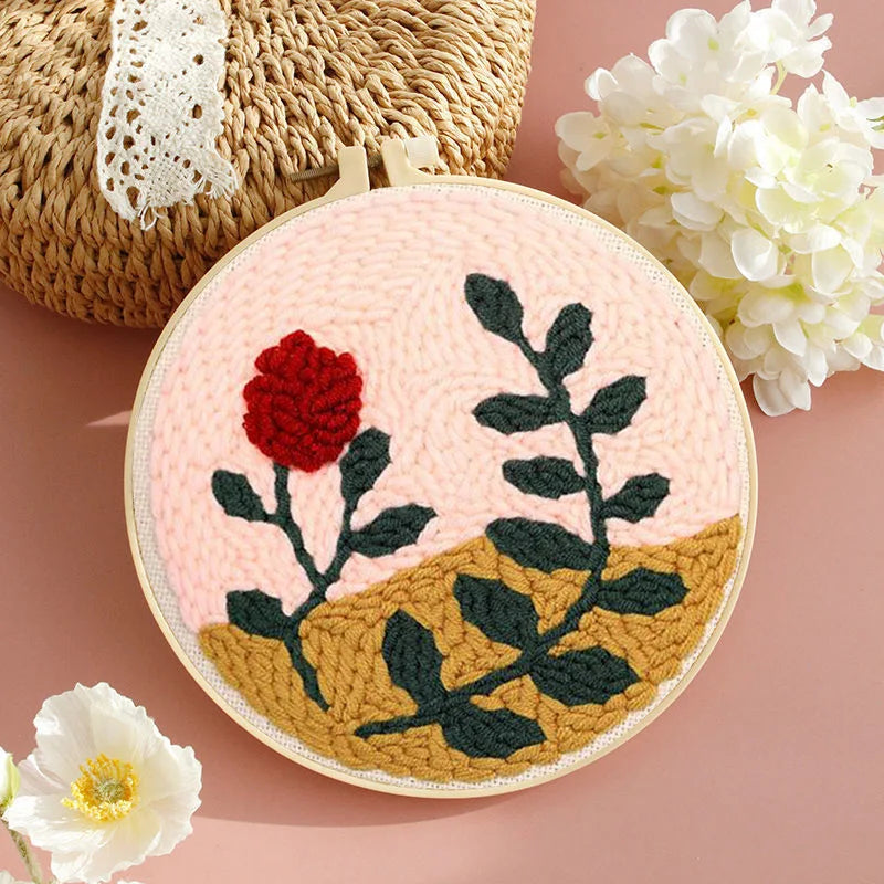 Sunflower DIY Punch Needle Embroidery Kit for Beginners