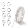 3M Alloy Link Chain with Clasps & Jump Rings