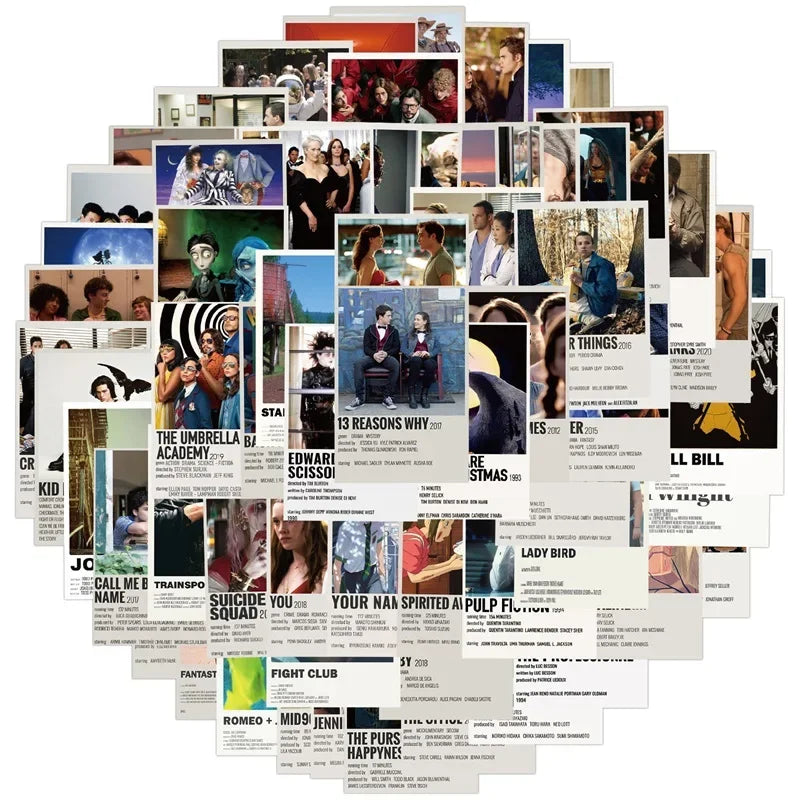 10/30/64pcs Movie Poster Stickers