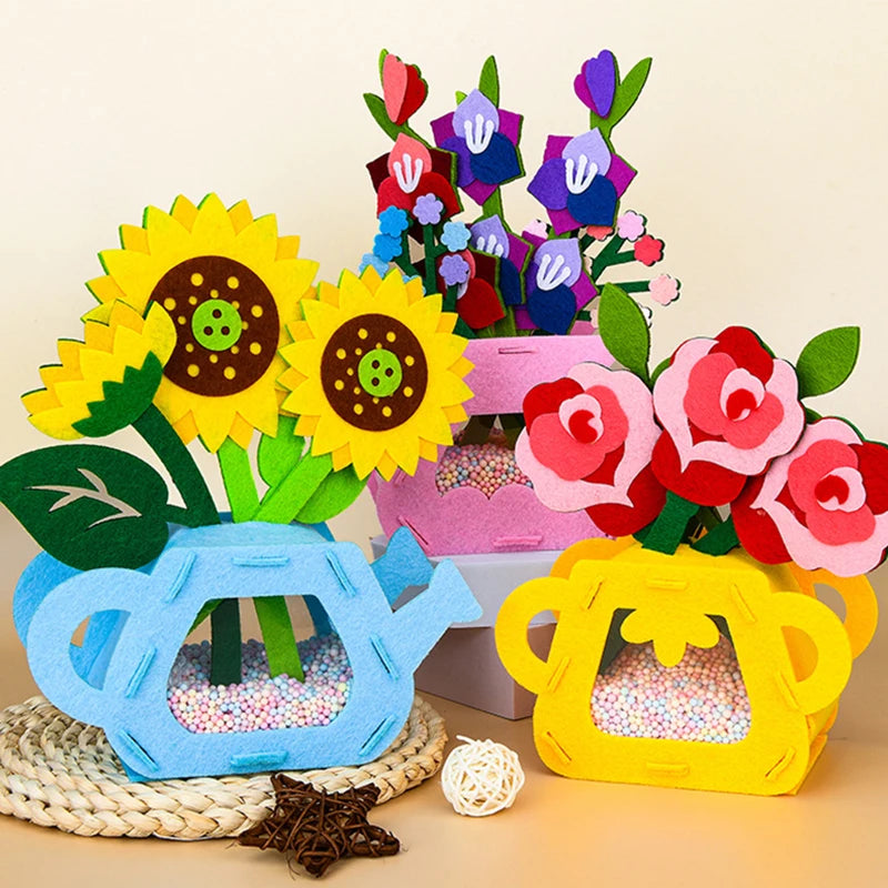 DIY Montessori Flower Toy Craft Set