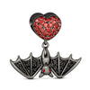 925 Sterling Silver Black Mysterious Charms – Bat, Spider, Duck, Eagle – Fits Original Charm Bracelets, Gothic Style Jewelry for Women