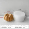 3D Pumpkin Silicone Mold – DIY Aroma Candle, Plaster Ornament & Chocolate Candy Mold for Halloween Decorations
