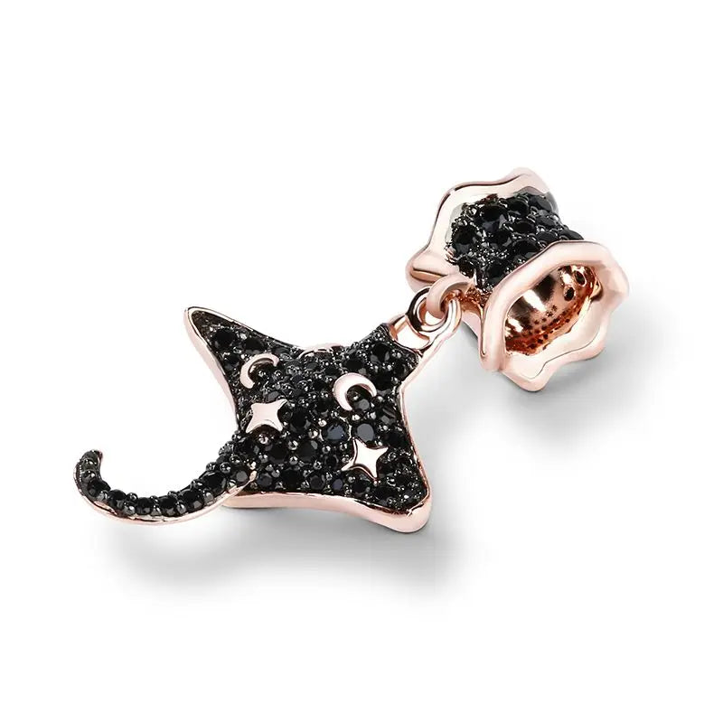 925 Sterling Silver Black Mysterious Charms