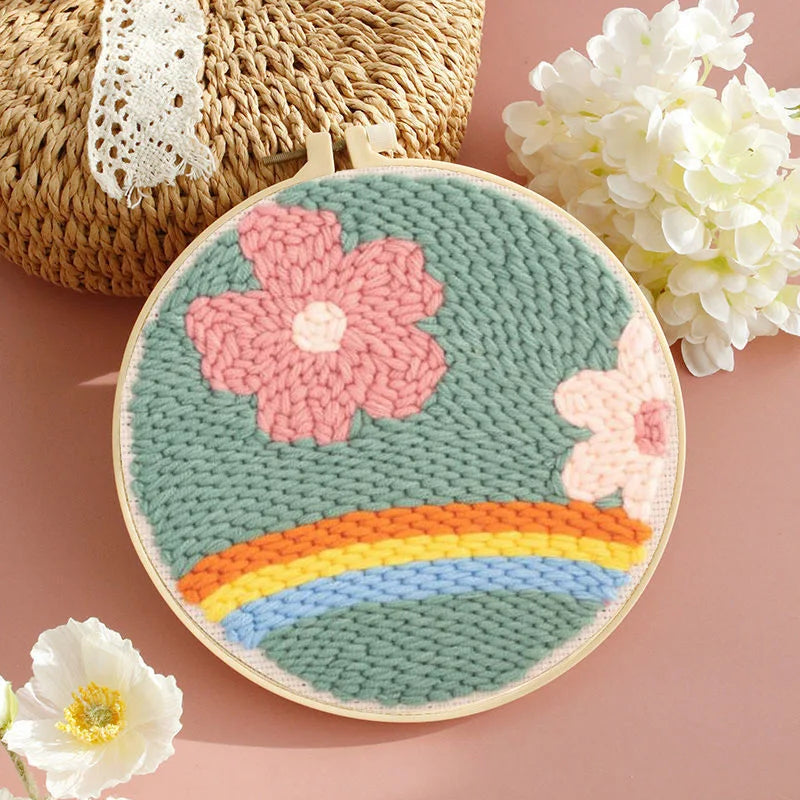 Sunflower DIY Punch Needle Embroidery Kit for Beginners