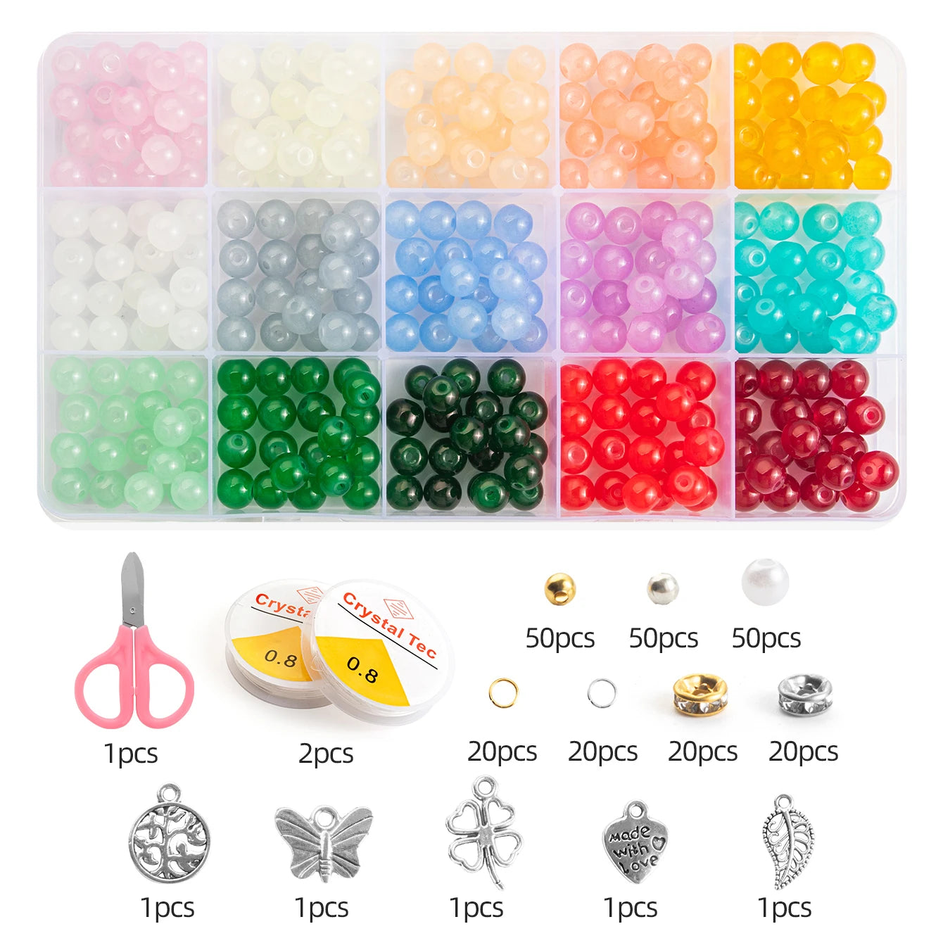 Glass Beads Bracelet Making Kit