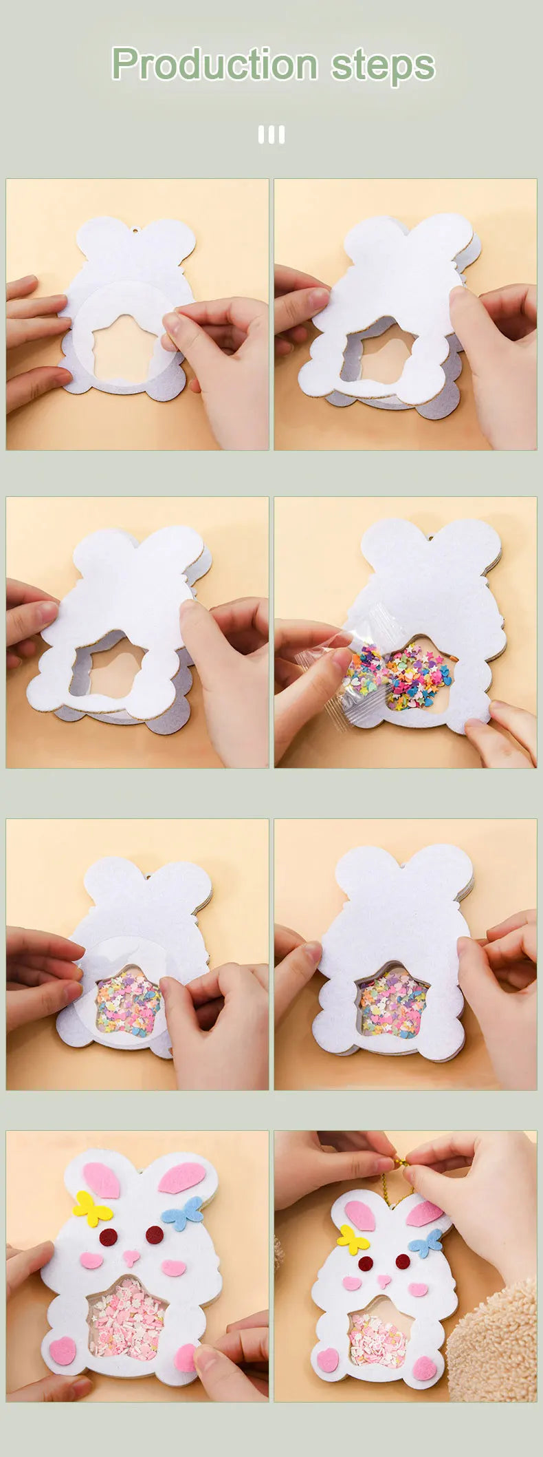 Cartoon Non-Woven Shake Pendant DIY Kit