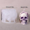 Halloween Rose Skull Candle Mold – 3D Silicone Mold for Aromatherapy, Epoxy Resin & Handmade DIY Decoration
