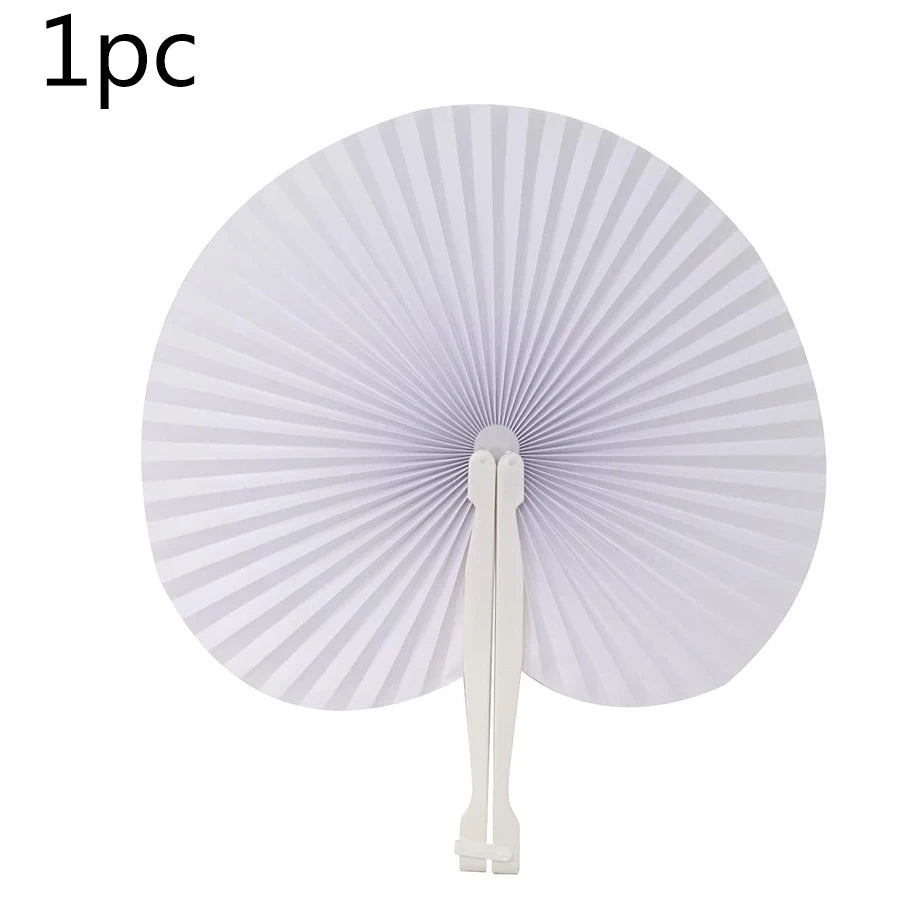 Heart-Shaped Paper Folding Fan Wall Decoration
