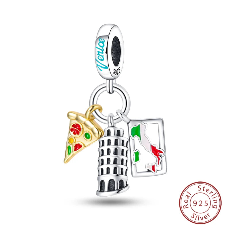 S925 Silver Luminous Firefly & Star Charms (3mm)