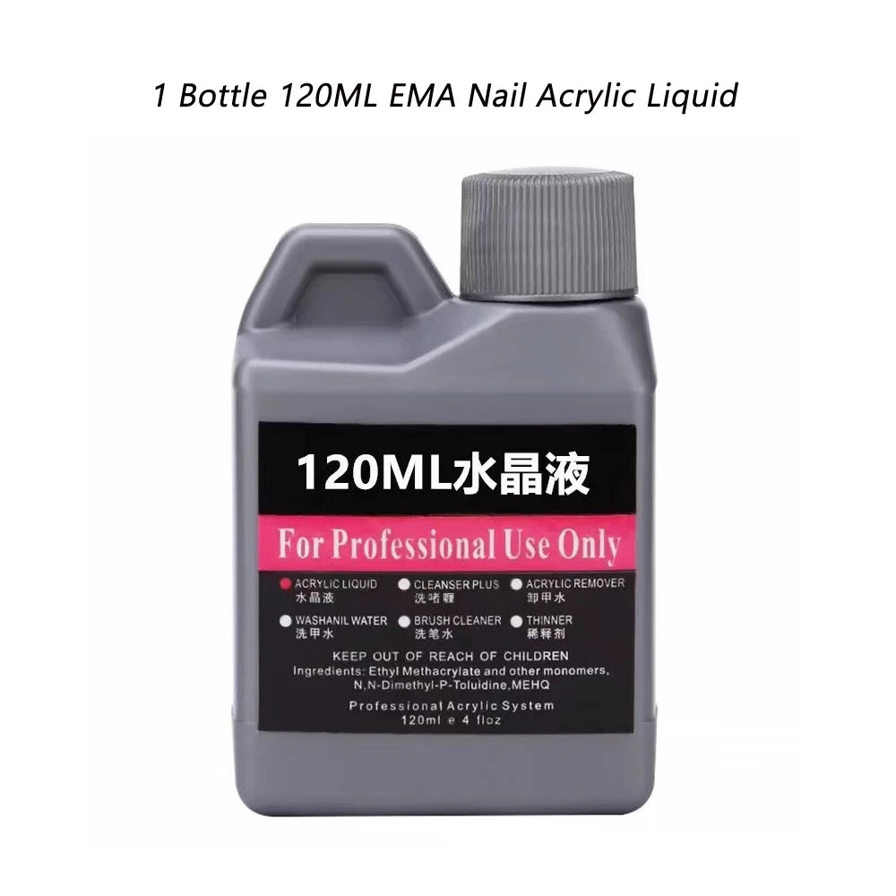 120ml EMA Acrylic Liquid & Pink Builder Powder Set