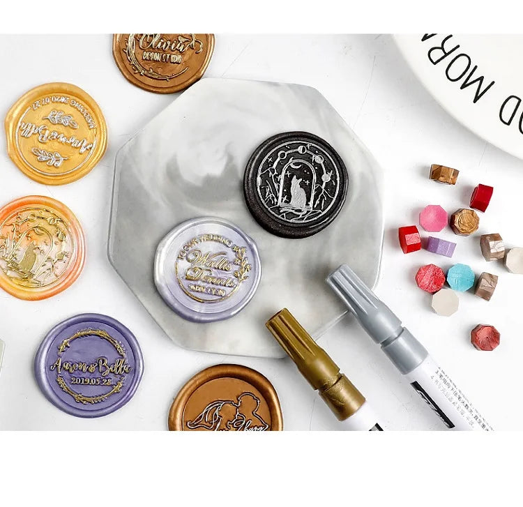 100pcs Vintage Wax Seal Beads