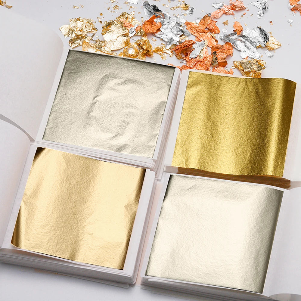 100–200 Sheets Imitation Gold Foil Paper