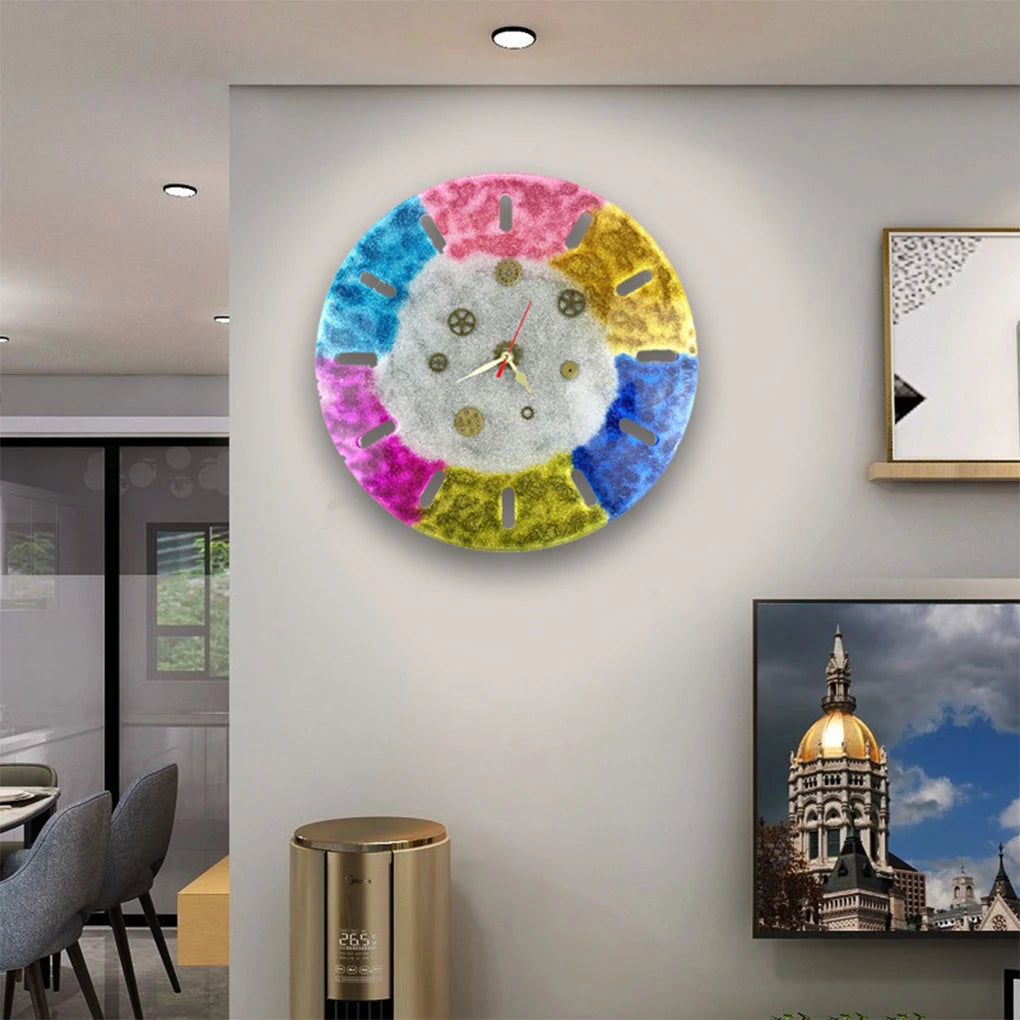 White DIY Silicone Clock Mold