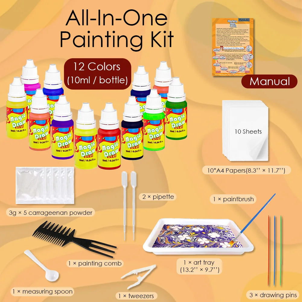 Kids Marble Painting Kit