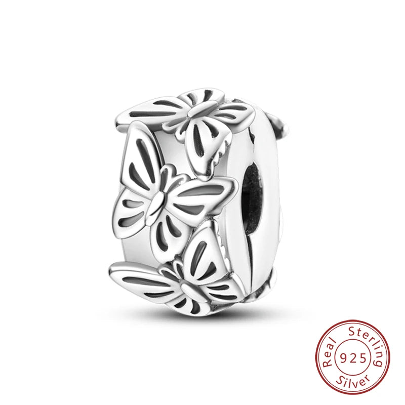 S925 Silver Luminous Firefly & Star Charms (3mm)