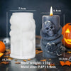 Skull Flower Snake Column Candle Mold – Halloween Geometric Silicone Mold for DIY Aromatherapy, Resin, and Gypsum Crafts