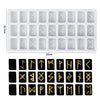 Alphabet Keychain Molds Alphabet Resin Silicone Mould Resin Letter Number Molds for DIY Keychain Jewelry Pendant Making