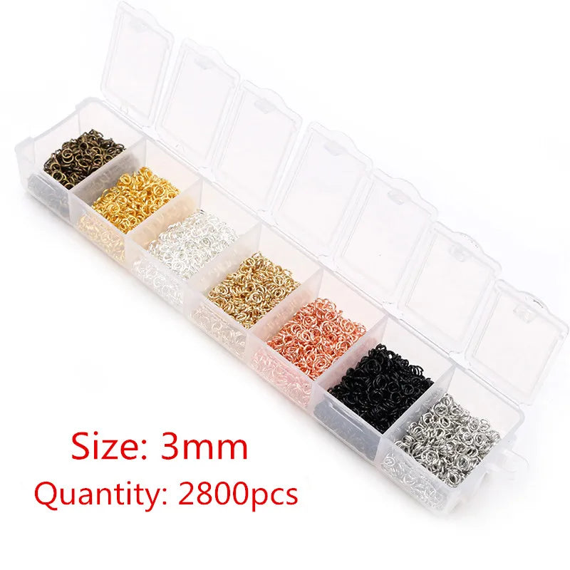 Jump Rings Set (3–10mm, 8 Colors) for Jewelry Making