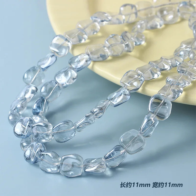 20pcs 11mm Irregular Lampwork Glass Beads