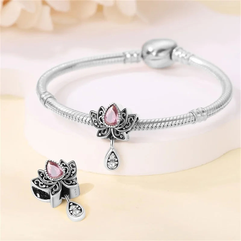 S925 Silver Luminous Firefly & Star Charms (3mm)