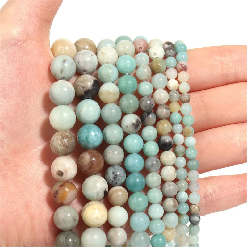 Natural Amazonite Round Beads