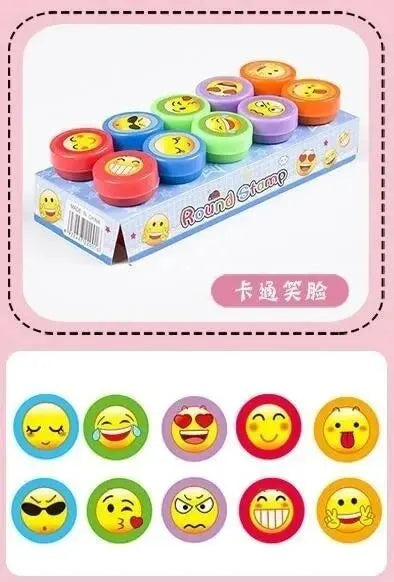10pcs Assorted Self-Inking Stamps for Kids