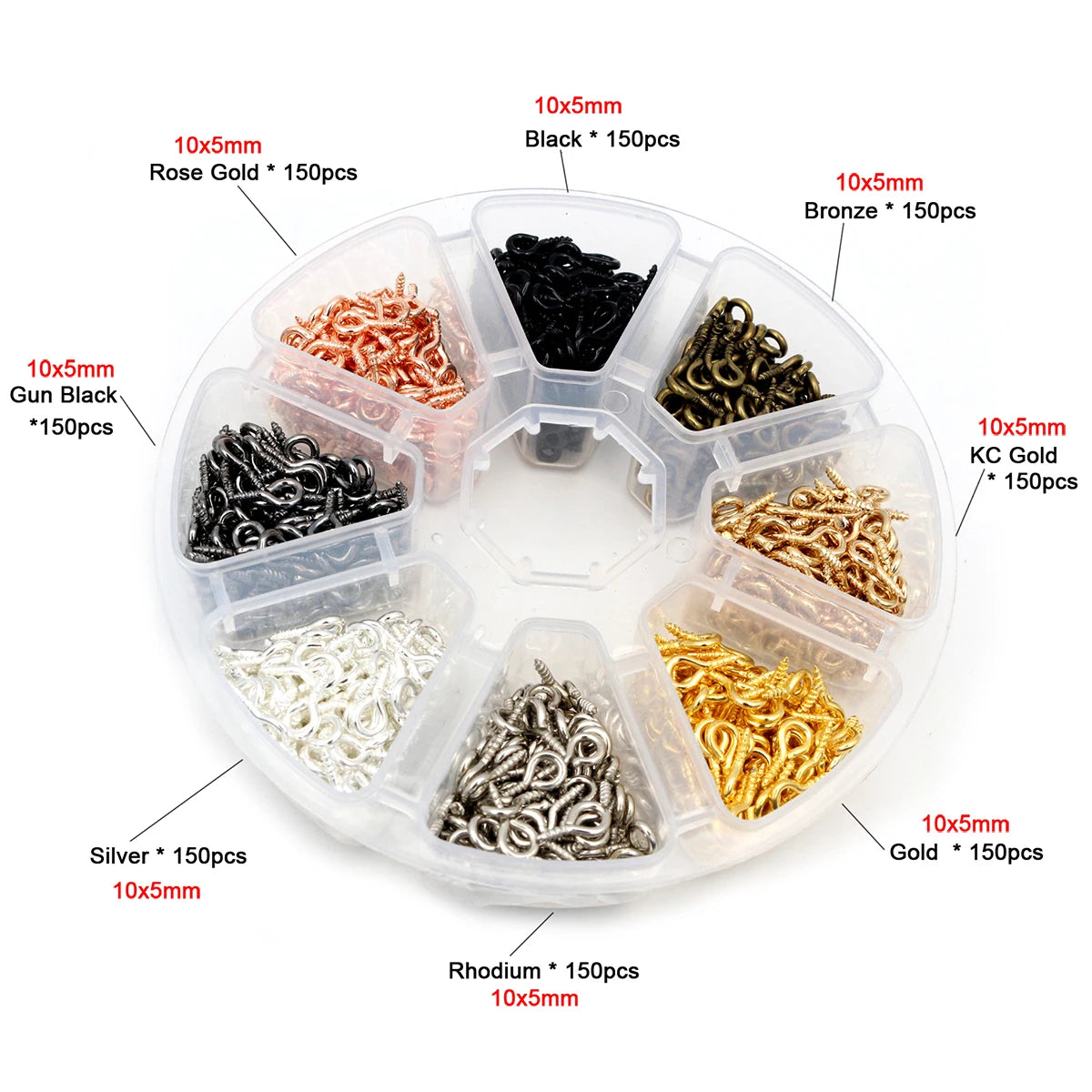 Jump Rings Set (3–10mm, 8 Colors) for Jewelry Making
