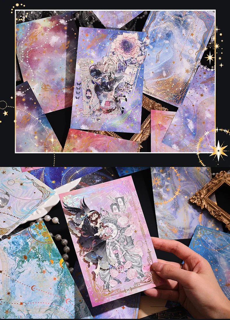 15pcs Dreamy Sky Theme Craft Paper Set