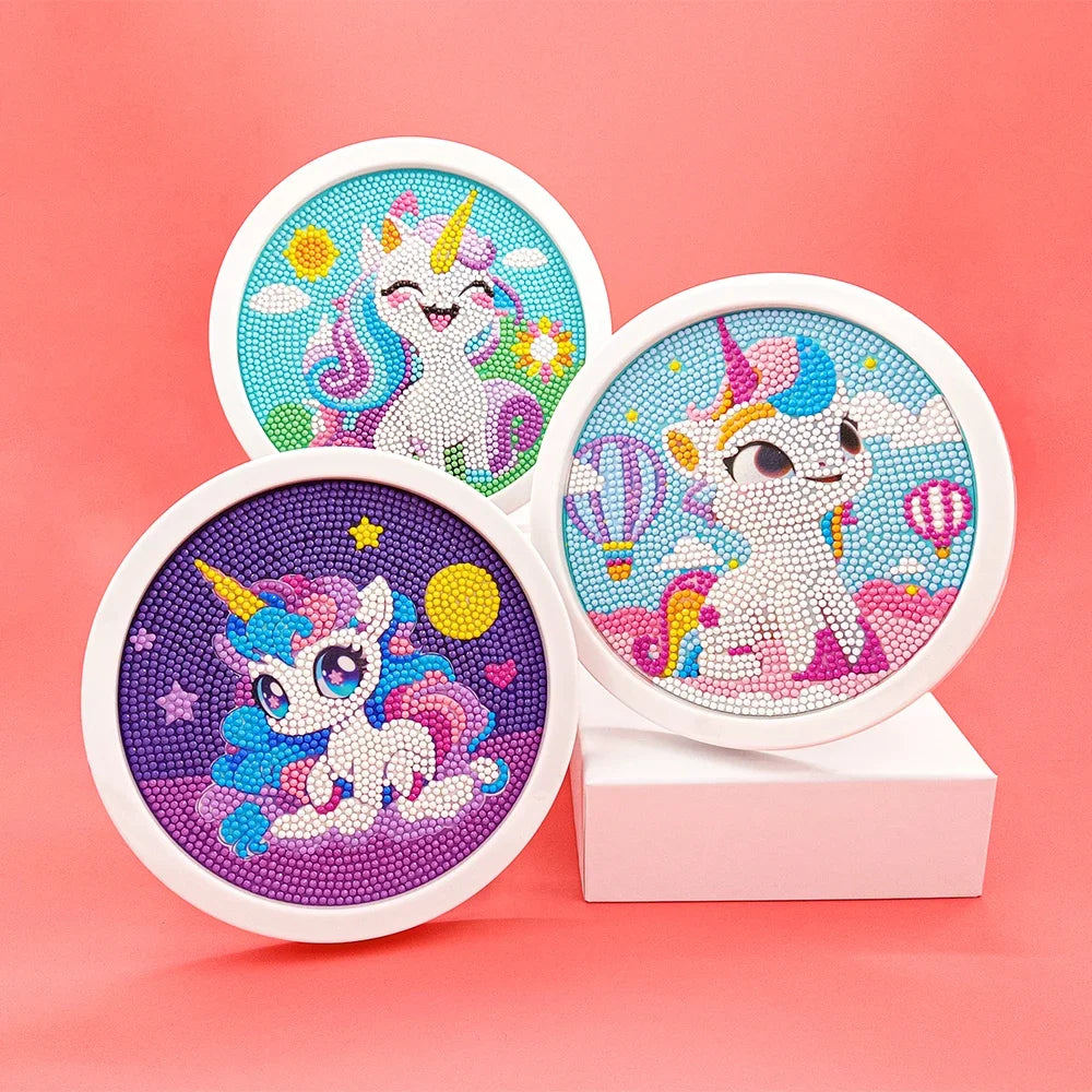 5D DIY Unicorn Diamond Painting Kit with Frame