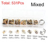 Jump Rings Set (3–10mm, 8 Colors) for Jewelry Making