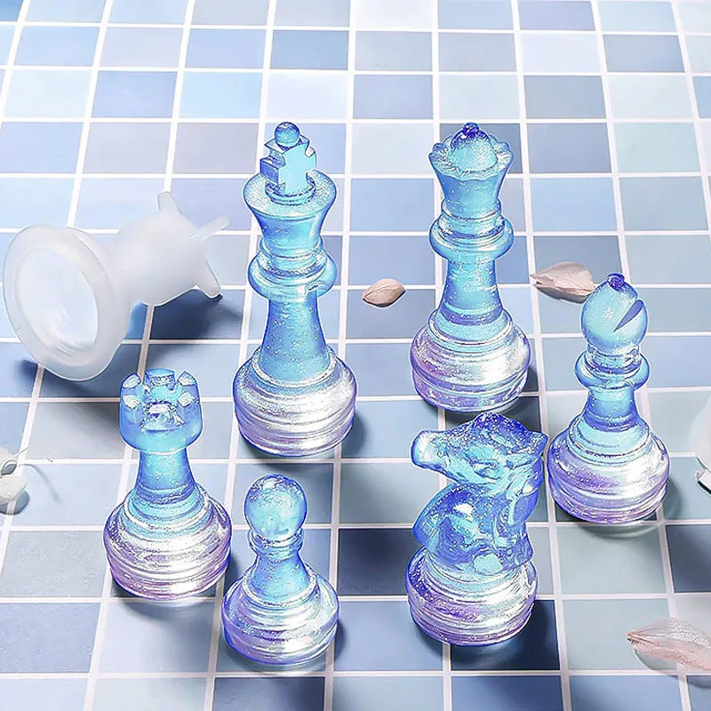 16pcs/7pcs 3D Silicone Chess Molds