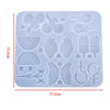 Earring & Pendant Silicone Mold – Heart, Leaf, Moon Shapes for DIY Epoxy Resin Jewelry & Charms Crafting