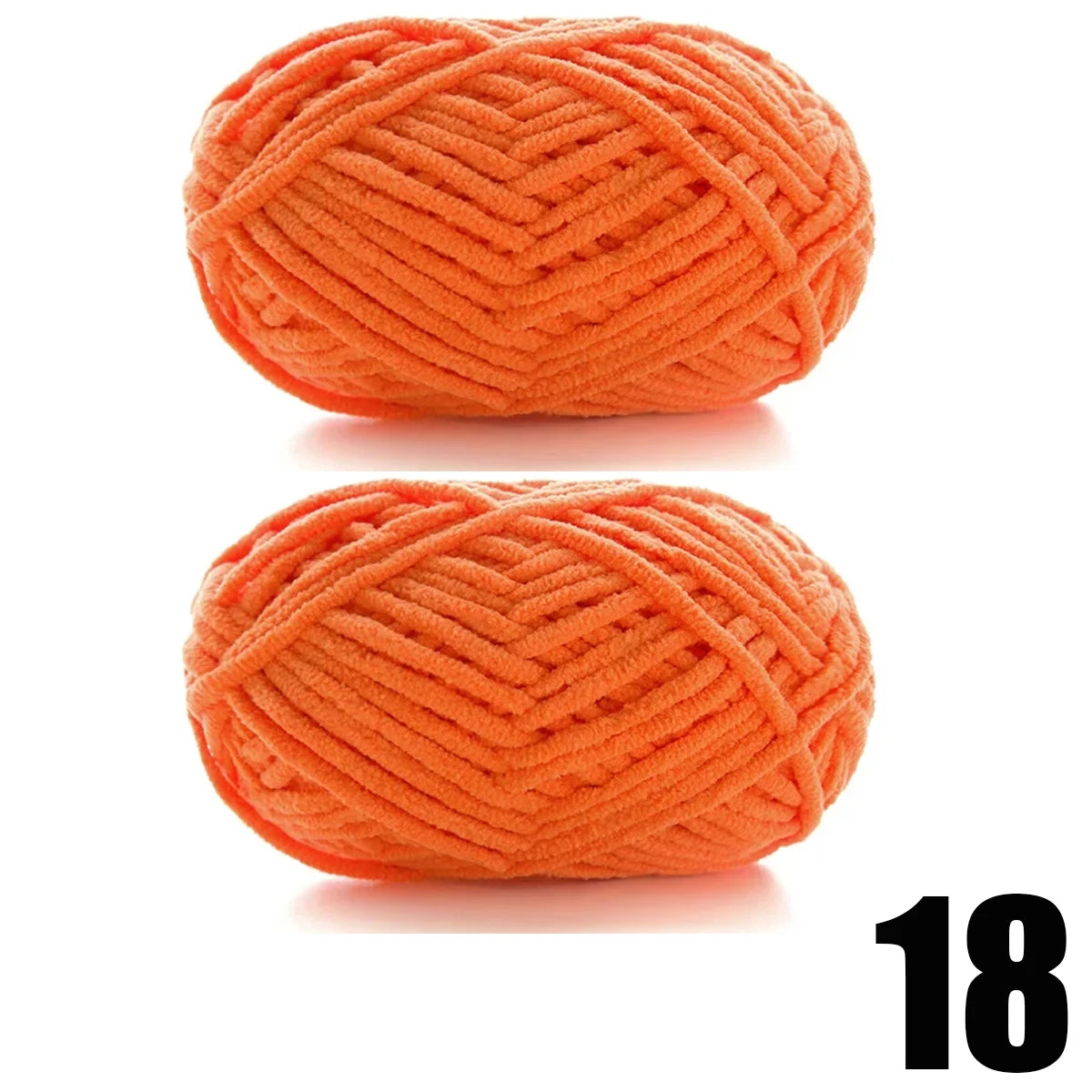 2pcs x 50g Soft Chenille Velvet Yarn