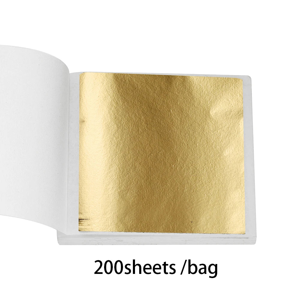 100–200 Sheets Imitation Gold Foil Paper