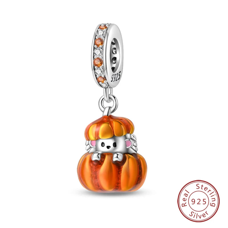 S925 Silver Luminous Firefly & Star Charms (3mm)