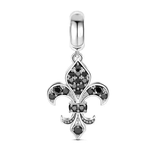 925 Sterling Silver Black Mysterious Charms