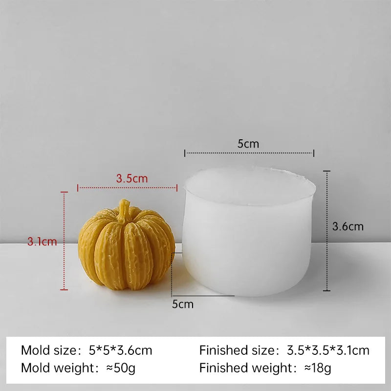 3D Pumpkin Silicone Mold