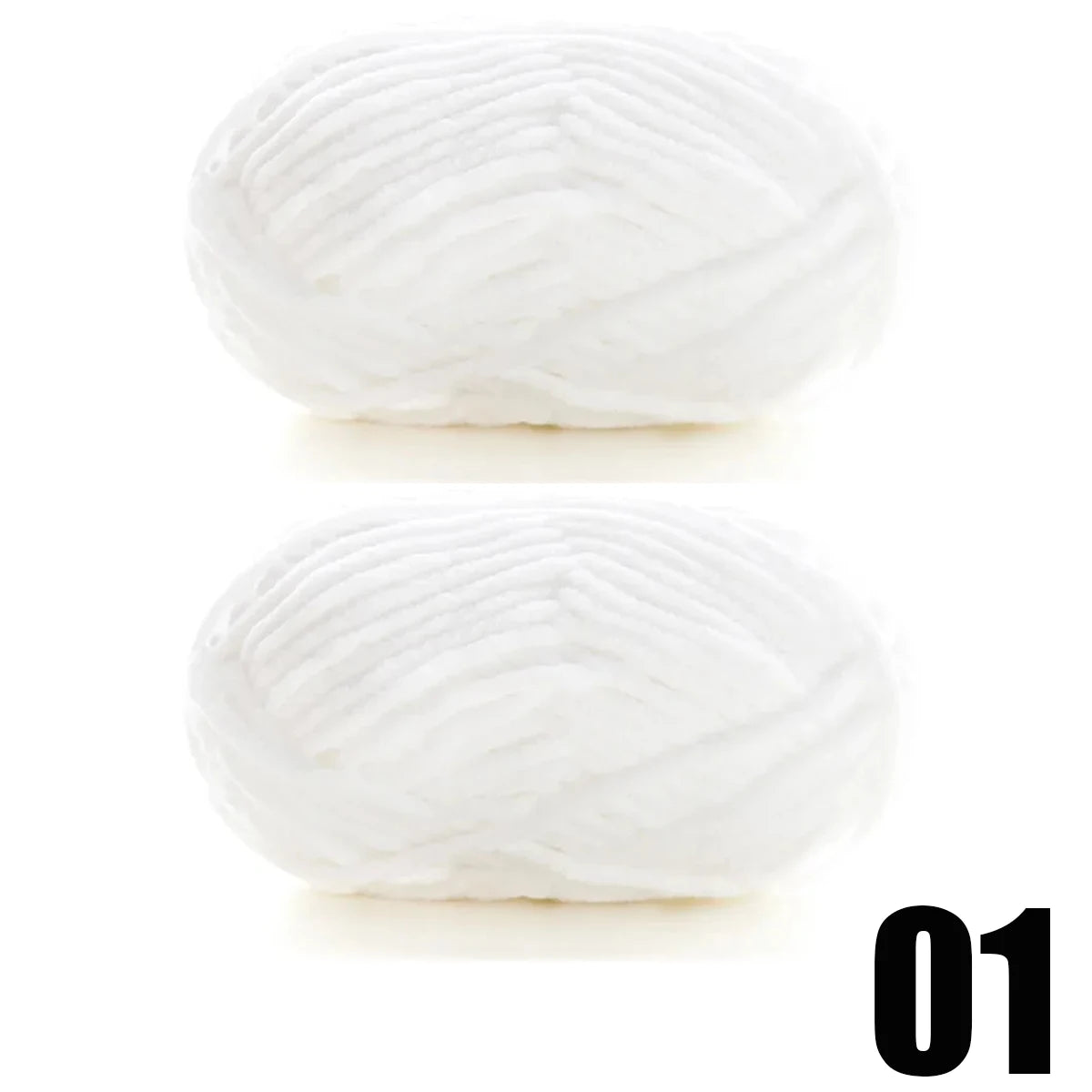 2pcs x 50g Soft Chenille Velvet Yarn