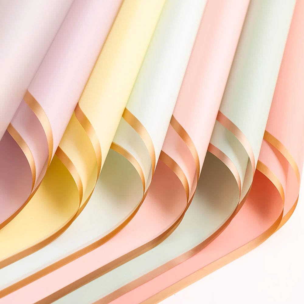 10 Sheets Waterproof Flower Wrapping Paper