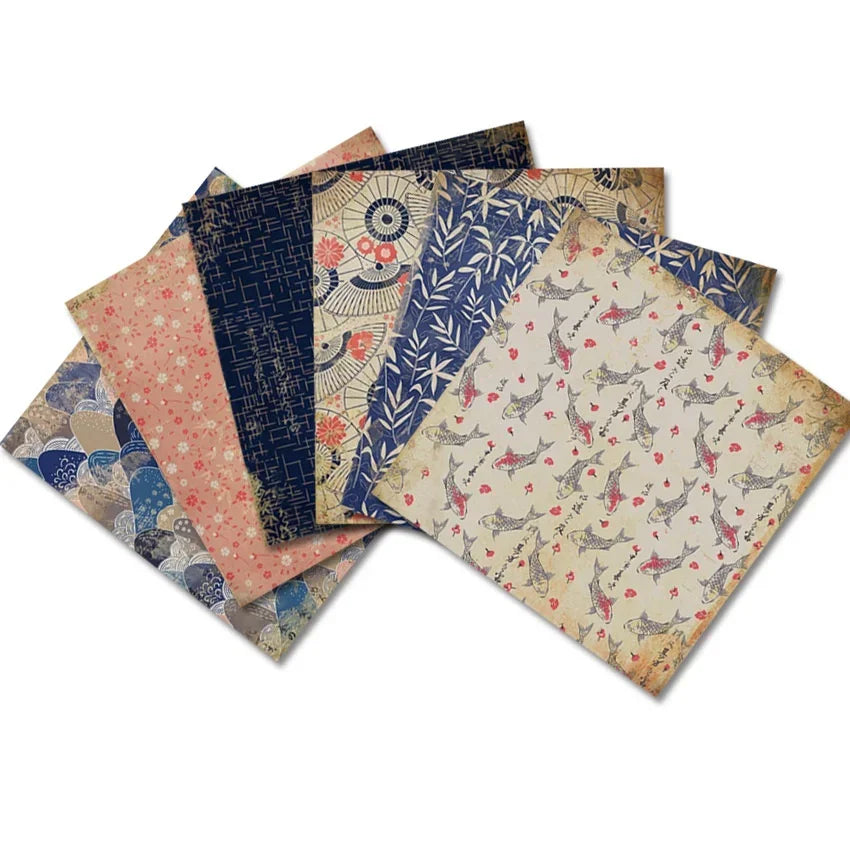 24 Sheets Vintage Japanese Craft Paper Pad