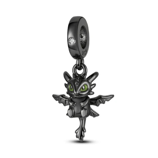925 Sterling Silver Black Mysterious Charms