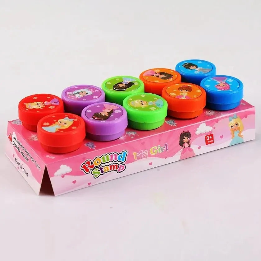 10pcs Assorted Self-Inking Stamps for Kids