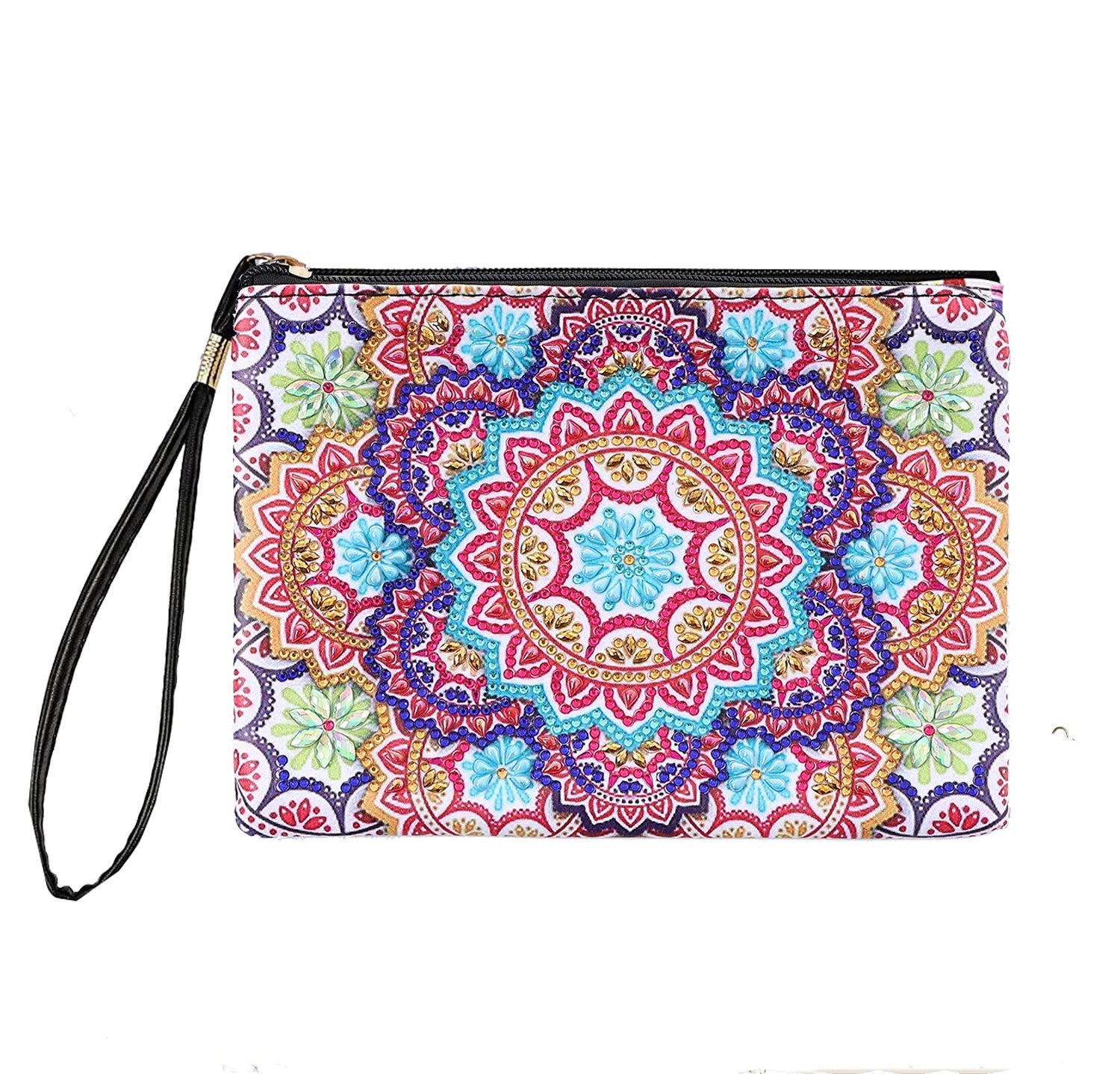 DIY Mandala Diamond Painting PU Leather Purse