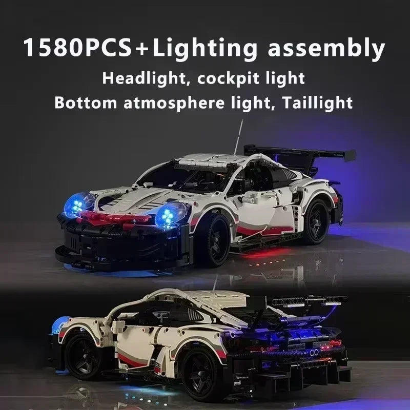 1580PCS Remote Control Racing Car Building Kit