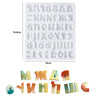 Alphabet Keychain Molds Alphabet Resin Silicone Mould Resin Letter Number Molds for DIY Keychain Jewelry Pendant Making