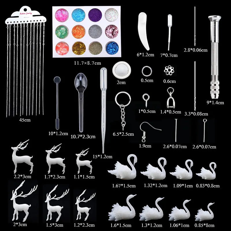 16 Styles Epoxy Resin Casting Molds Set