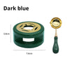 Lacquer Wax Seal Furnace Set with Spoon & Metal Sheet – Wood Base Stamping Tool Kit