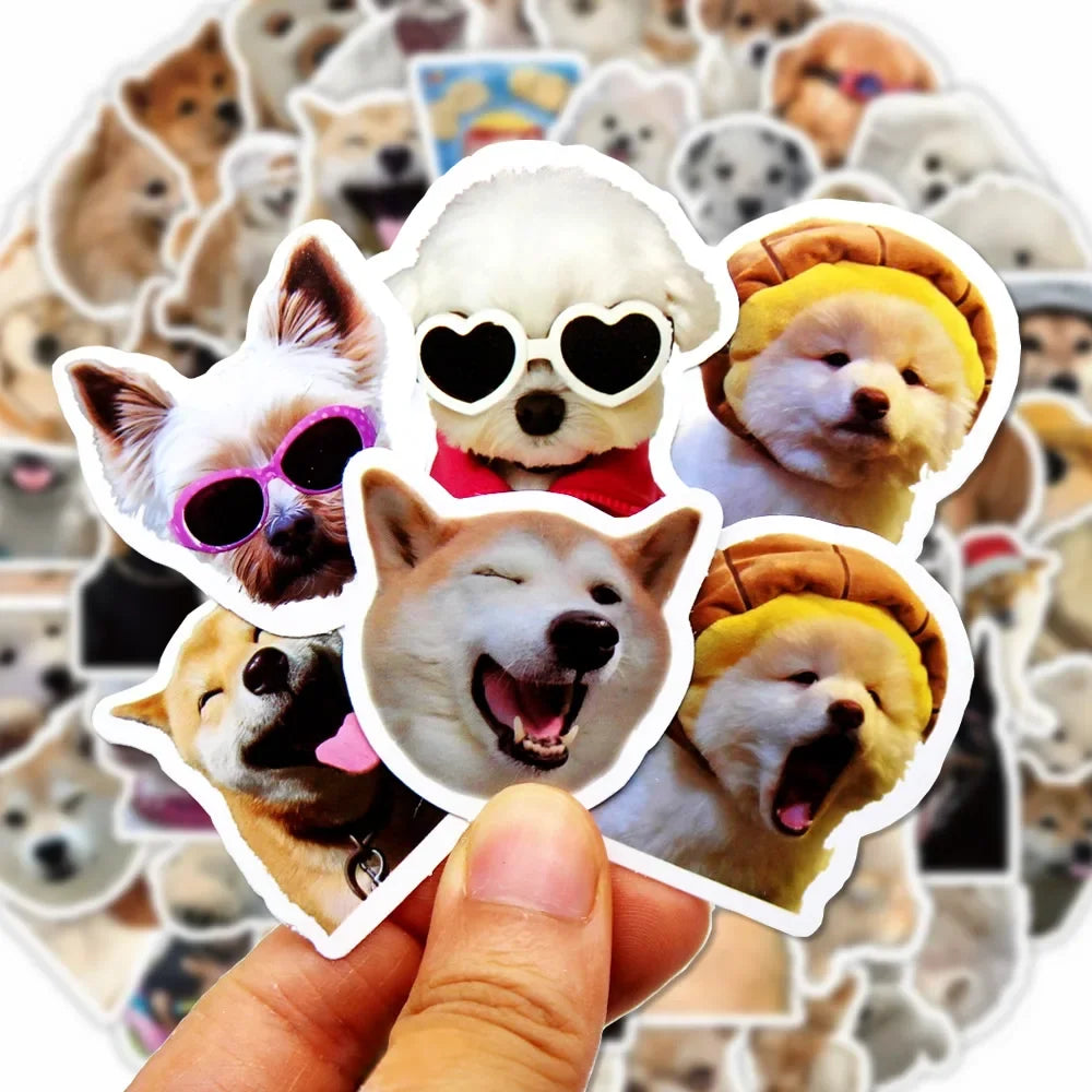 10/50/100pcs Funny Cartoon Dog Stickers