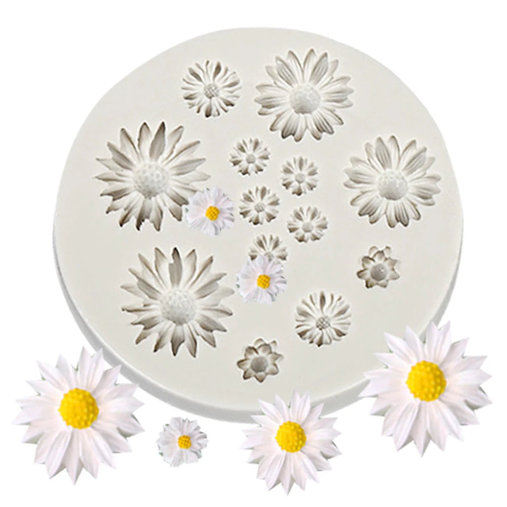 1PC Small Daisy Sunflower Silicone Mold